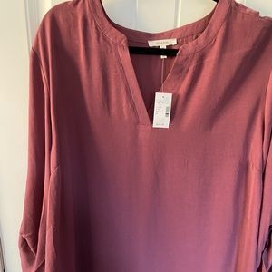 NWT Maurice’s Blouse Size 2X Dusty Rose